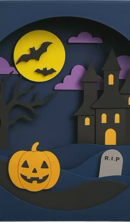 Spooky LED Shadow Box